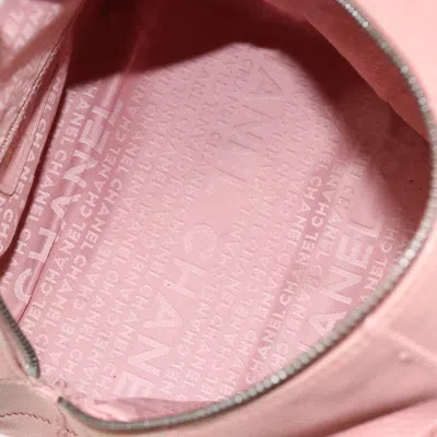 Pre-owned Chanel Chocolate Bar Cc Bowler Bag Caviar Skin Pink Leather Handbag ()