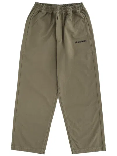 No Problemo Pants With Logo Unisex In Green