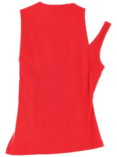Courrèges Oblique 90s Top In Red