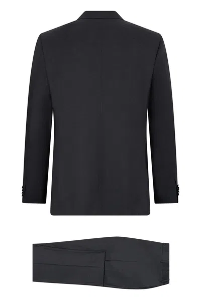 Canali Two-button Lapel Single-breasted Suit In Black