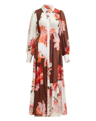 Aje Espirit Maxi Smock Dress In Multi