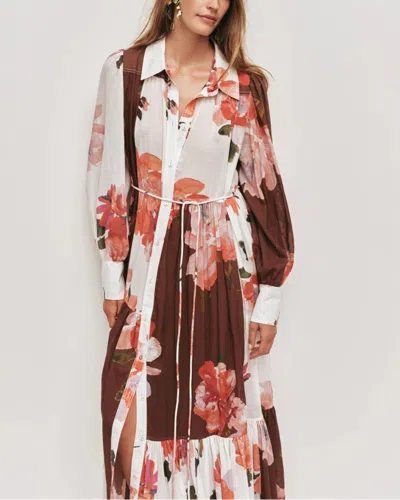 Aje Espirit Maxi Smock Dress In Multi