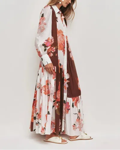 Aje Espirit Maxi Smock Dress In Multi