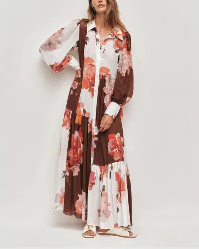 Aje Espirit Maxi Smock Dress In Multi