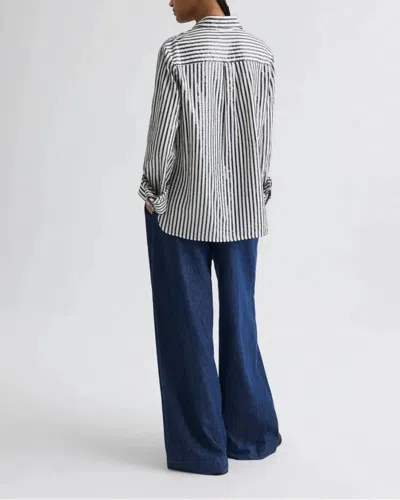 Twp Next Morning Indigo/white Sequin In Blue