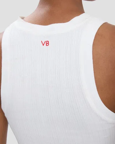 Victoria Beckham Rib Tank White In White