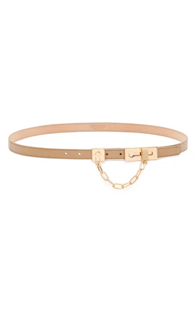 Gabriela Hearst Lock Belt In Nude Leather In Brown