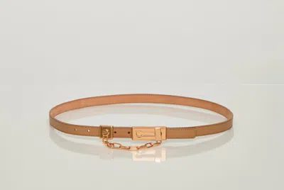 Gabriela Hearst Lock Belt In Nude Leather In Brown
