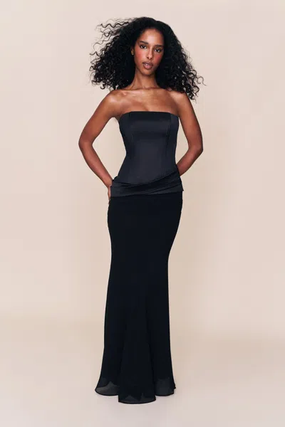 Danielle Guizio Ny Scarlett Maxi Dress In Black