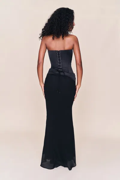 Danielle Guizio Ny Scarlett Maxi Dress In Black