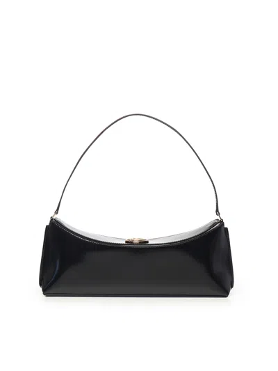 Jacquemus La Pochette Ovalo Shoulder Bag In Black