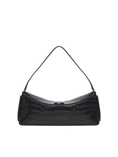 Jacquemus La Pochette Ovalo Shoulder Bag In Black