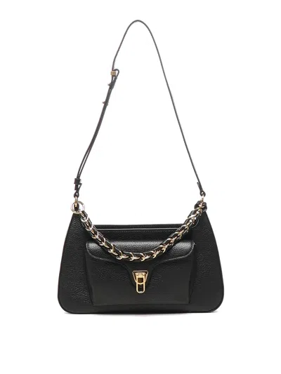 Coccinelle Bolsa De Hombro - Beis In Black