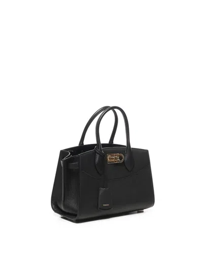 Ferragamo Studio Soft Bag In Black
