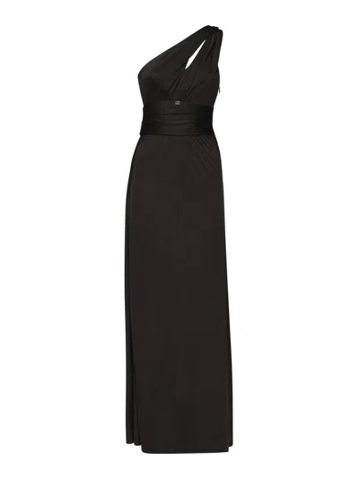 Marciano Long Viscose Dress In Black