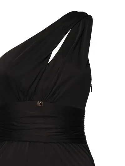 Marciano Long Viscose Dress In Black
