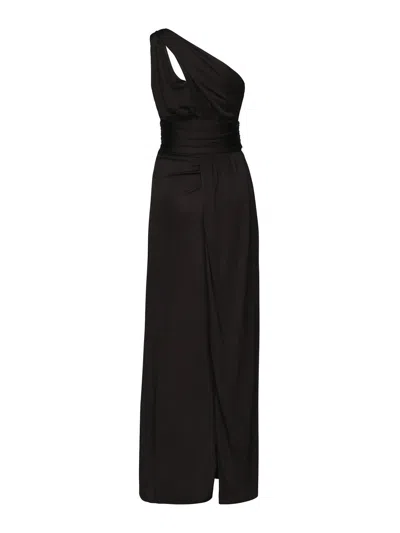 Marciano Long Viscose Dress In Black