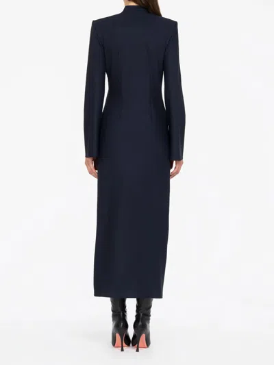 Les Filles D'eva Pocketed Buttoned Midi Dress In Black