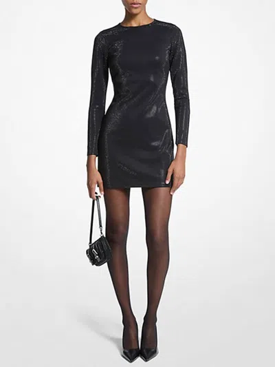 Michael Kors Sequin Mini Dress In Black