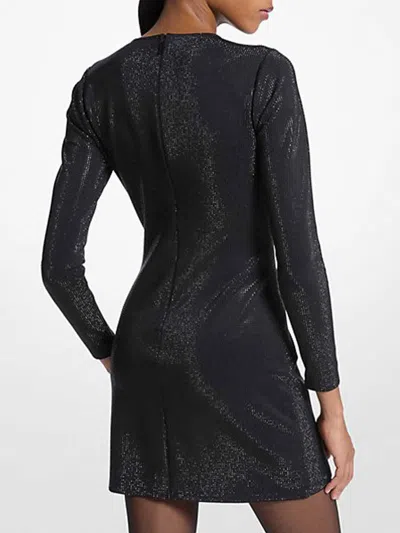 Michael Kors Sequin Mini Dress In Black