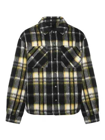 Represent Textured Overshirt Jacket In Black