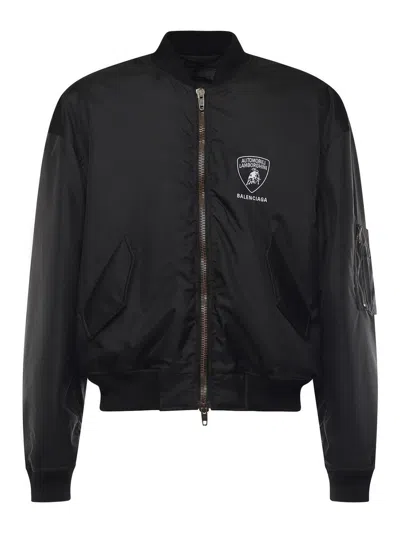 Balenciaga X Automobili Lamborghini Bomber Jacket In Black