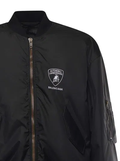 Balenciaga X Automobili Lamborghini Bomber Jacket In Black