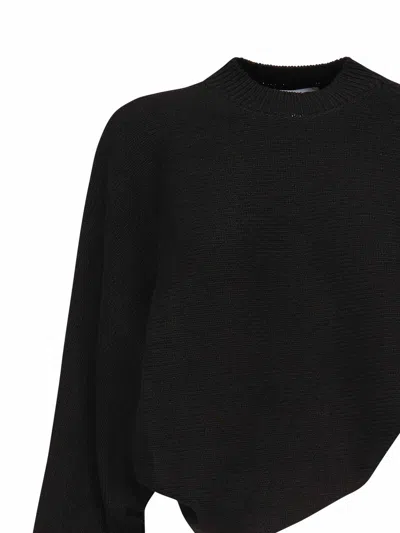 Alaïa Asymmetrical Sweater In Black