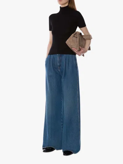 Alberta Ferretti Sweaters In Black