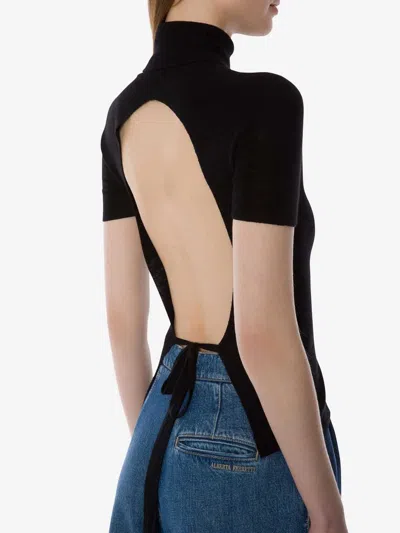 Alberta Ferretti Sweaters In Black