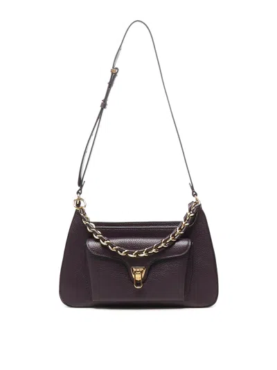 Coccinelle Bolsa De Hombro - Beis In Black