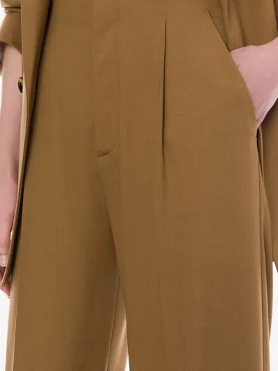 Alberta Ferretti Trousers In Brown