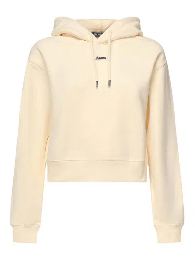 Jacquemus The Gros Grain Hoodie In Neutral