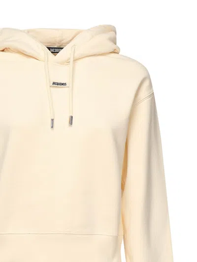 Jacquemus The Gros Grain Hoodie In Neutral