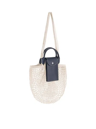 Longchamp L Le Pliage Collection Mesh Bag In Blue