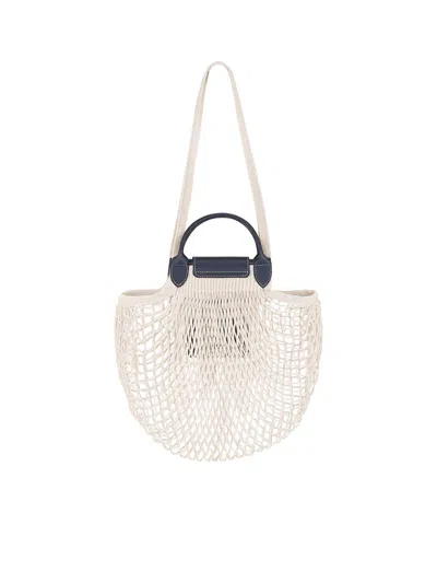 Longchamp L Le Pliage Collection Mesh Bag In Blue