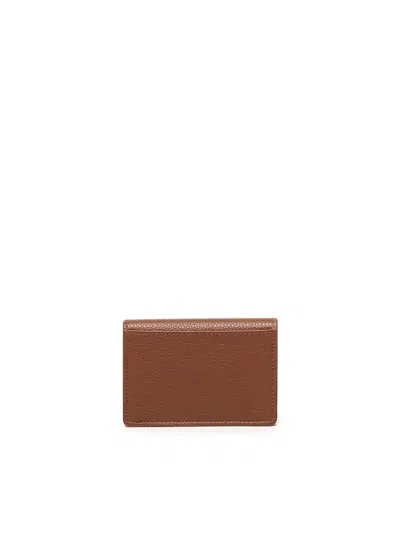 Ferragamo Credit Card Holder In Brown