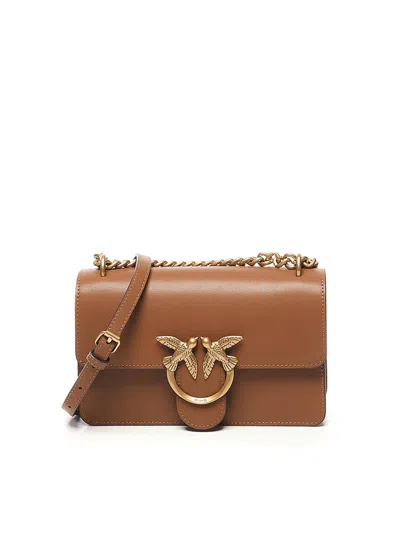 Pinko Love Bag Small Shoulder Bag In Brown