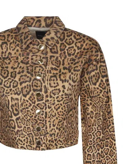 Marciano Leopard-print Denim Jacket In Animal Print