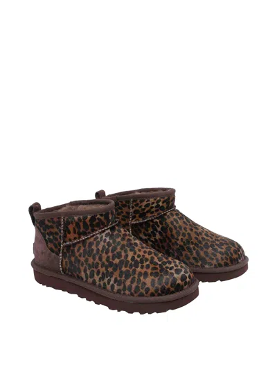 Ugg Animalier Classic Ultra Mini Booties In Multi