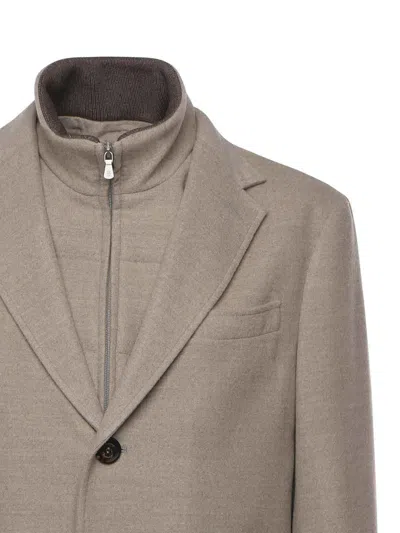 Eleventy Wool Coat In Gray