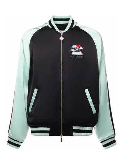 Casablanca Chaqueta Bomber - Verde Claro In Black
