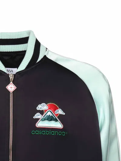 Casablanca Chaqueta Bomber - Verde Claro In Black