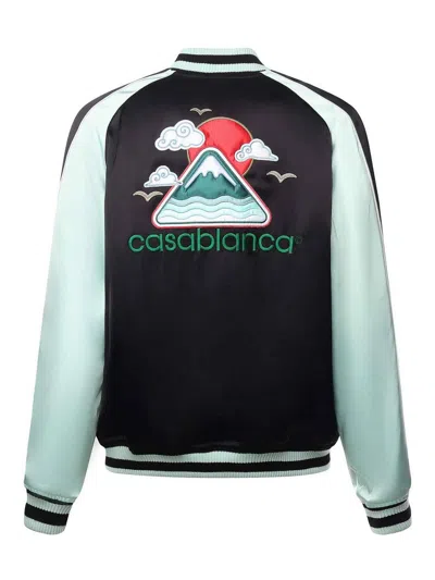 Casablanca Chaqueta Bomber - Verde Claro In Black
