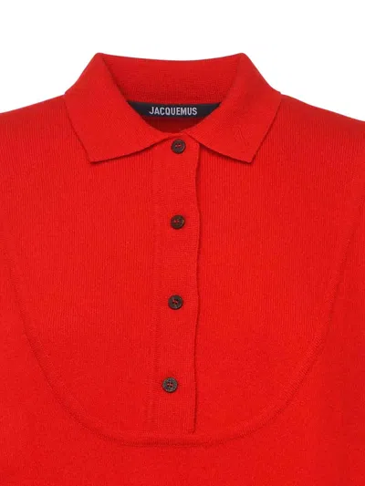 Jacquemus The Pallone Knit Jacket In Red
