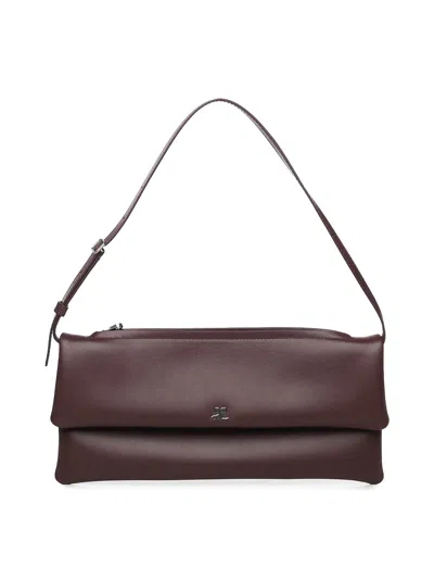 Courrèges Courreges Leather Cuff Clutch In Purple