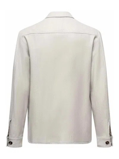 Eleventy Double-pocket Shirt Jacket In Gray