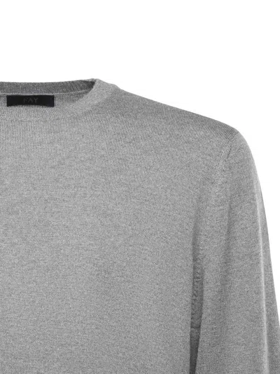 Fay Wool Sweater In Gray