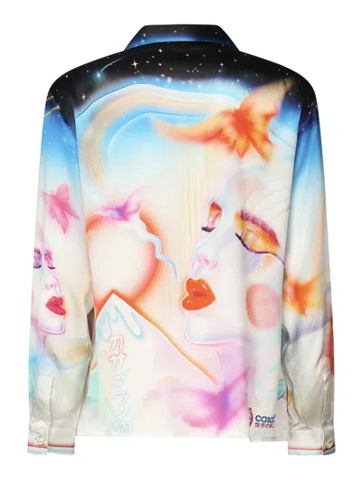 Casablanca Silk Print Shirt In Multi