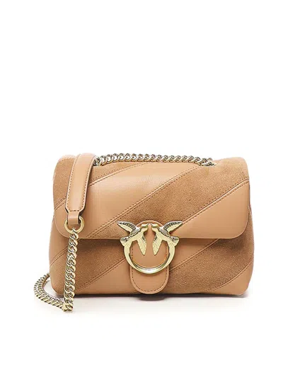 Pinko Love Bag Puff Mini Crossbody Bag In Nude